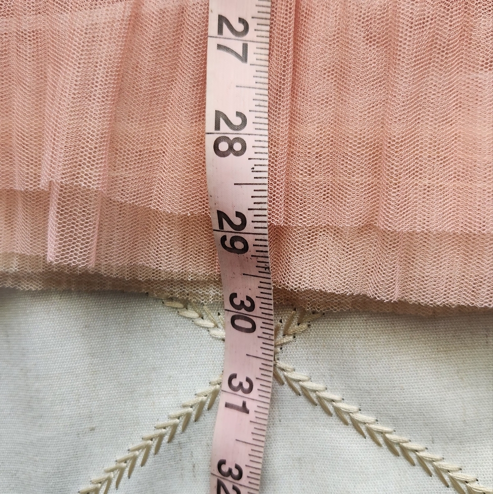 KOCH Bella Skirt Sunrise Tulle Large Pastel Tie Dye Midi Elastic Waist, Side Zip - Picture 6 of 6